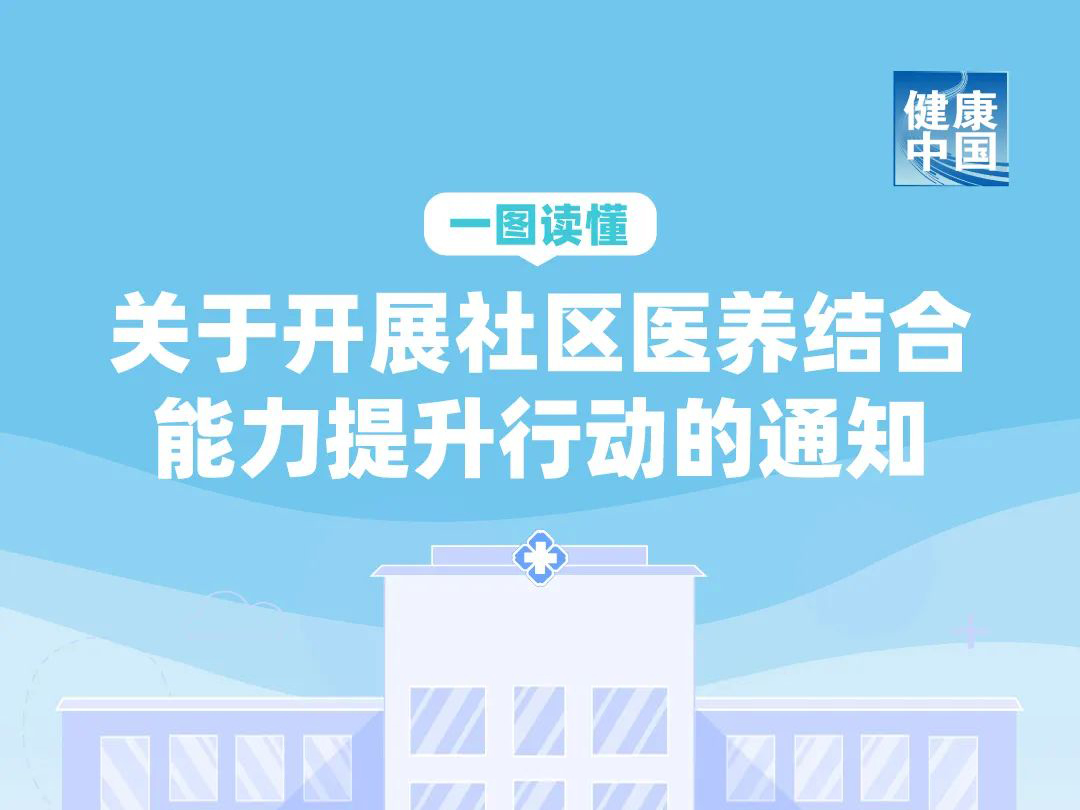 一圖讀懂《關于開展社區醫養結合能力提升行動的通知》